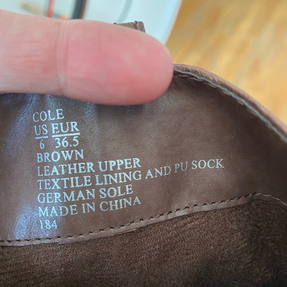 Brown Leather Boots - Size 6 - Picture 3 of 3